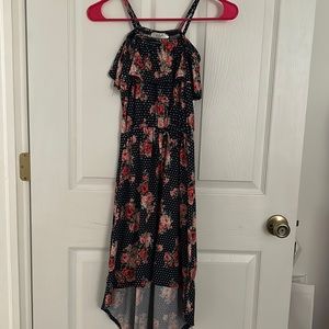 Flower / Polka Dot Dress for Girls